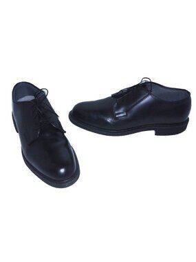 Capps black leather dress work shoes oil resistant Vibram soles 90258 Mens 10.5D